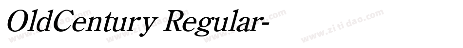 OldCentury Regular字体转换